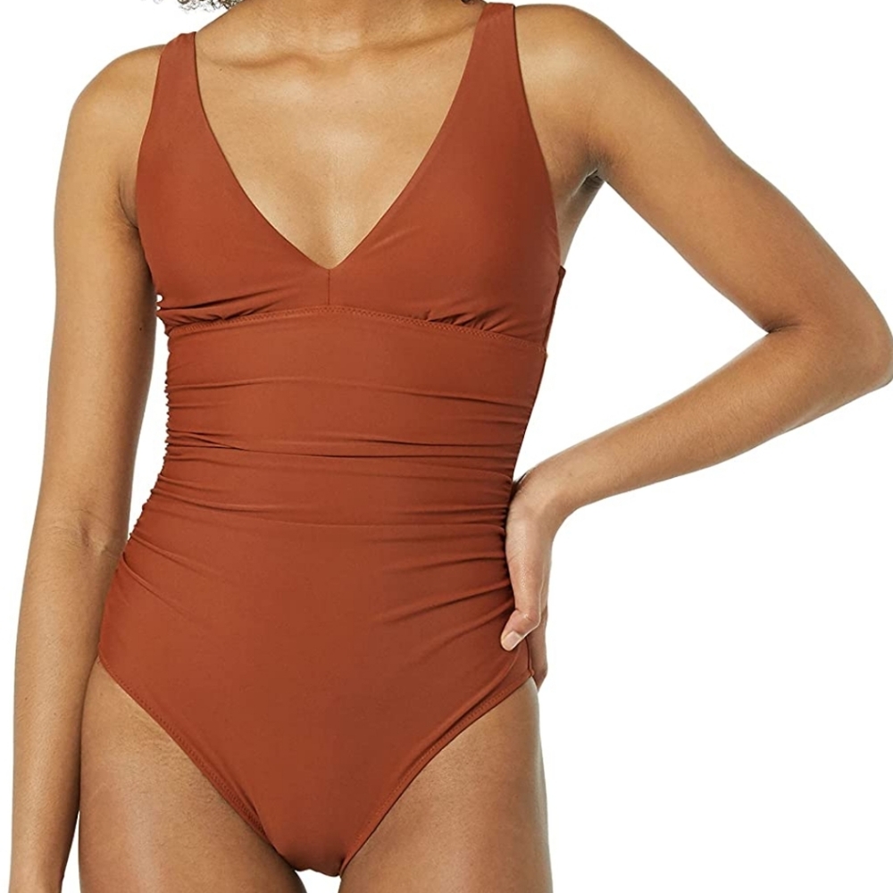Women's Plunge Tummy Control Shaping Swimsuit - Picture 1 of 7